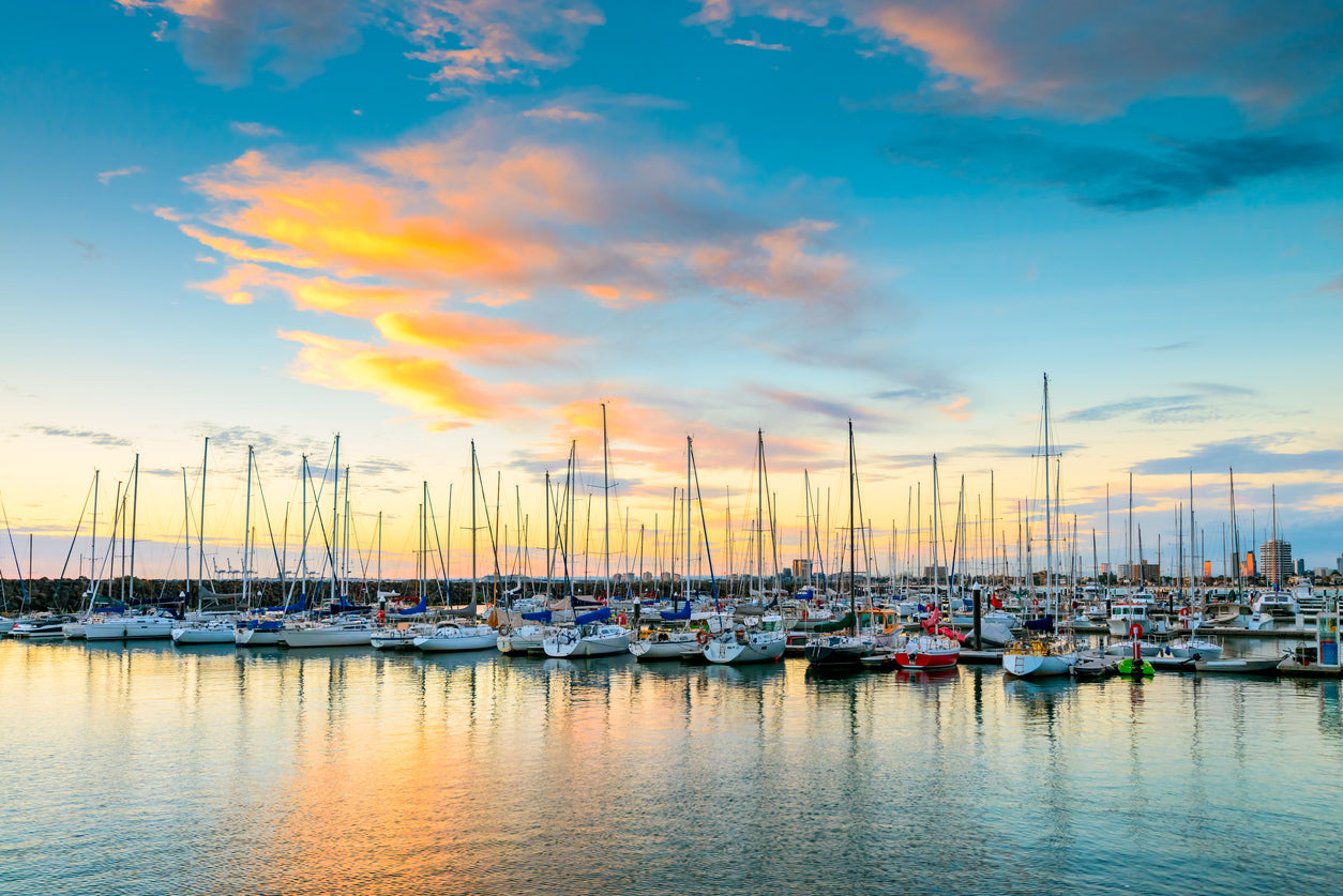 Boats on Sea Scenery Photograph Print 100% Australian Made