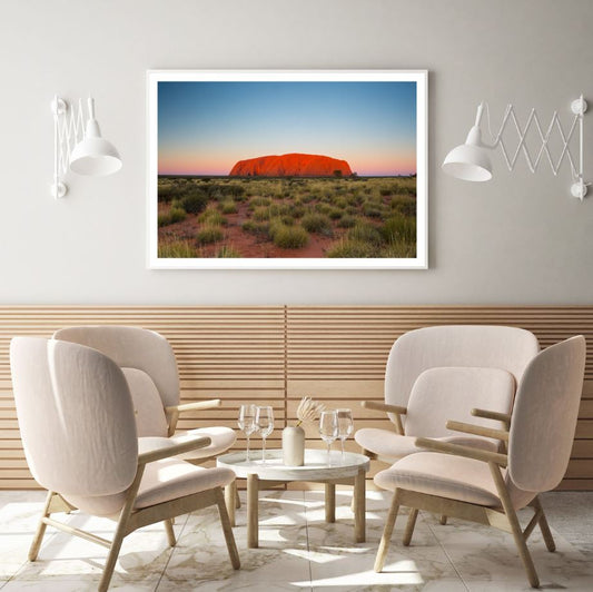 Huge Rock in Valley Photograph Home Decor Premium Quality Poster Print Choose Your Sizes