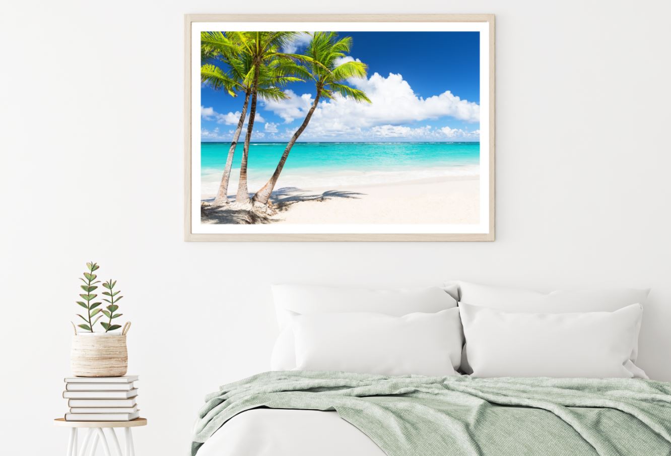 Palm Trees Near Sea Photograph Home Decor Premium Quality Poster Print Choose Your Sizes