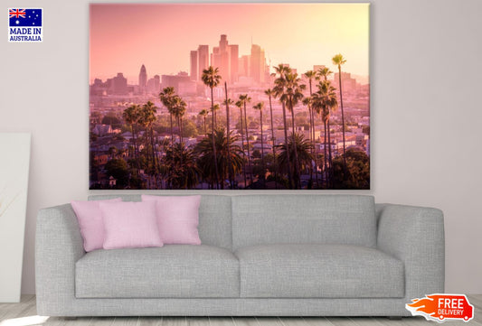 City Buildings Sunset Photograph Print 100% Australian Made