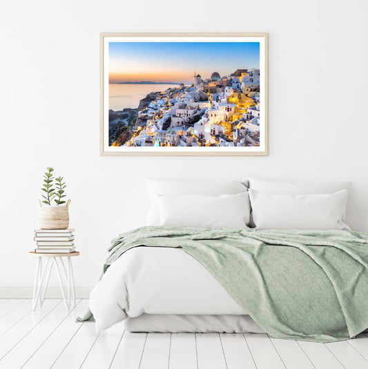 City Buildings Near Sea Scenery Home Decor Premium Quality Poster Print Choose Your Sizes