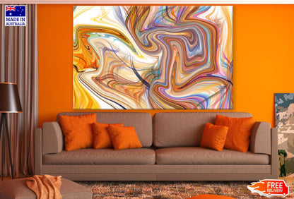 Colorful Abstract Fractal Design Print 100% Australian Made