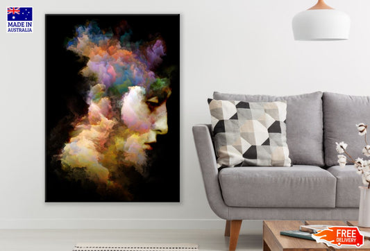 Face Shaped Cloud Abstract Art Print 100% Australian Made