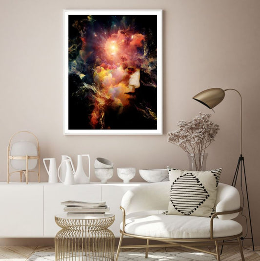 Colorful Abstract Face Design Home Decor Premium Quality Poster Print Choose Your Sizes