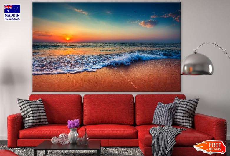 Sea Sunset Scenery Photograph Print 100% Australian Made