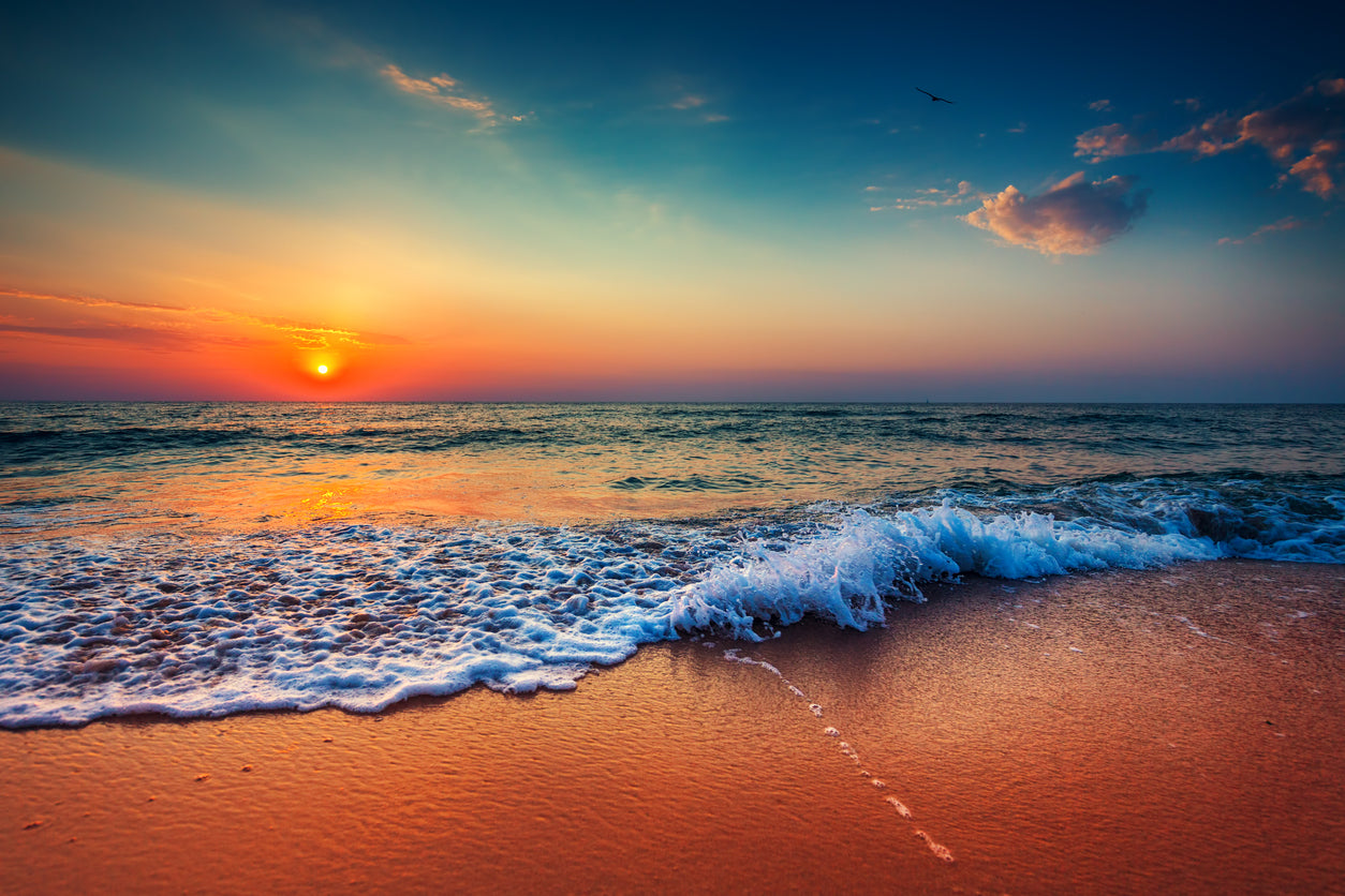 Sea Sunset Scenery Photograph Print 100% Australian Made