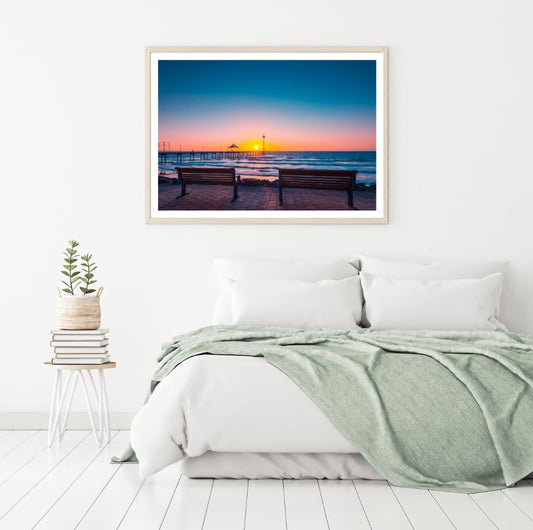 Sea Sunset Scenery Photograph Home Decor Premium Quality Poster Print Choose Your Sizes