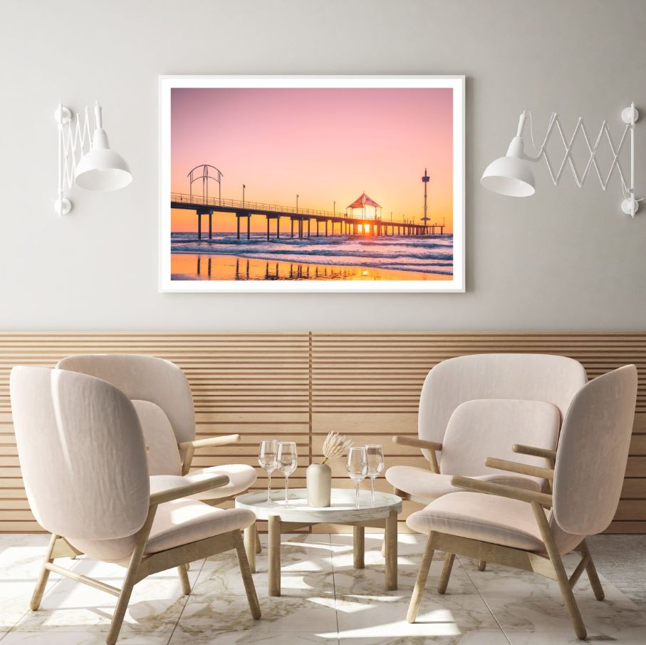 Sea Sunset Scenery Photograph Home Decor Premium Quality Poster Print Choose Your Sizes