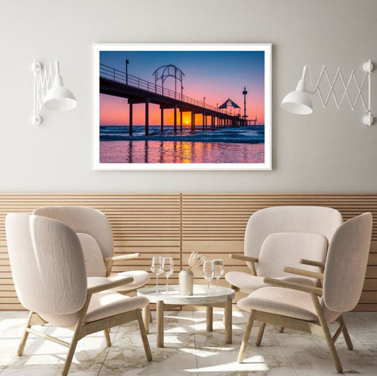 Sea Sunset Scenery Photograph Home Decor Premium Quality Poster Print Choose Your Sizes