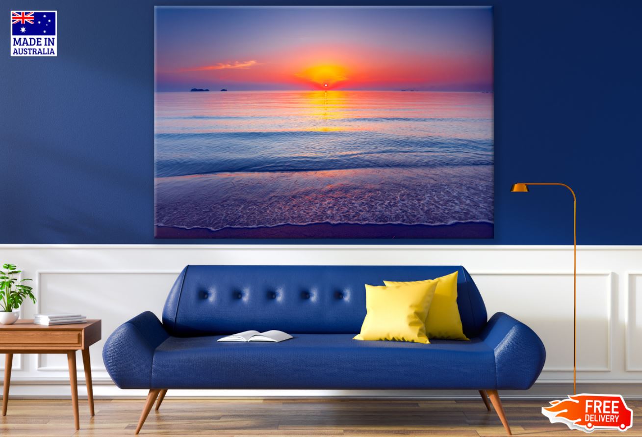 Sea Sunset Scenery Photograph Print 100% Australian Made