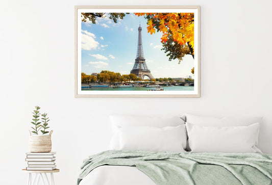 Eiffel Tower & River Scenic View Home Decor Premium Quality Poster Print Choose Your Sizes