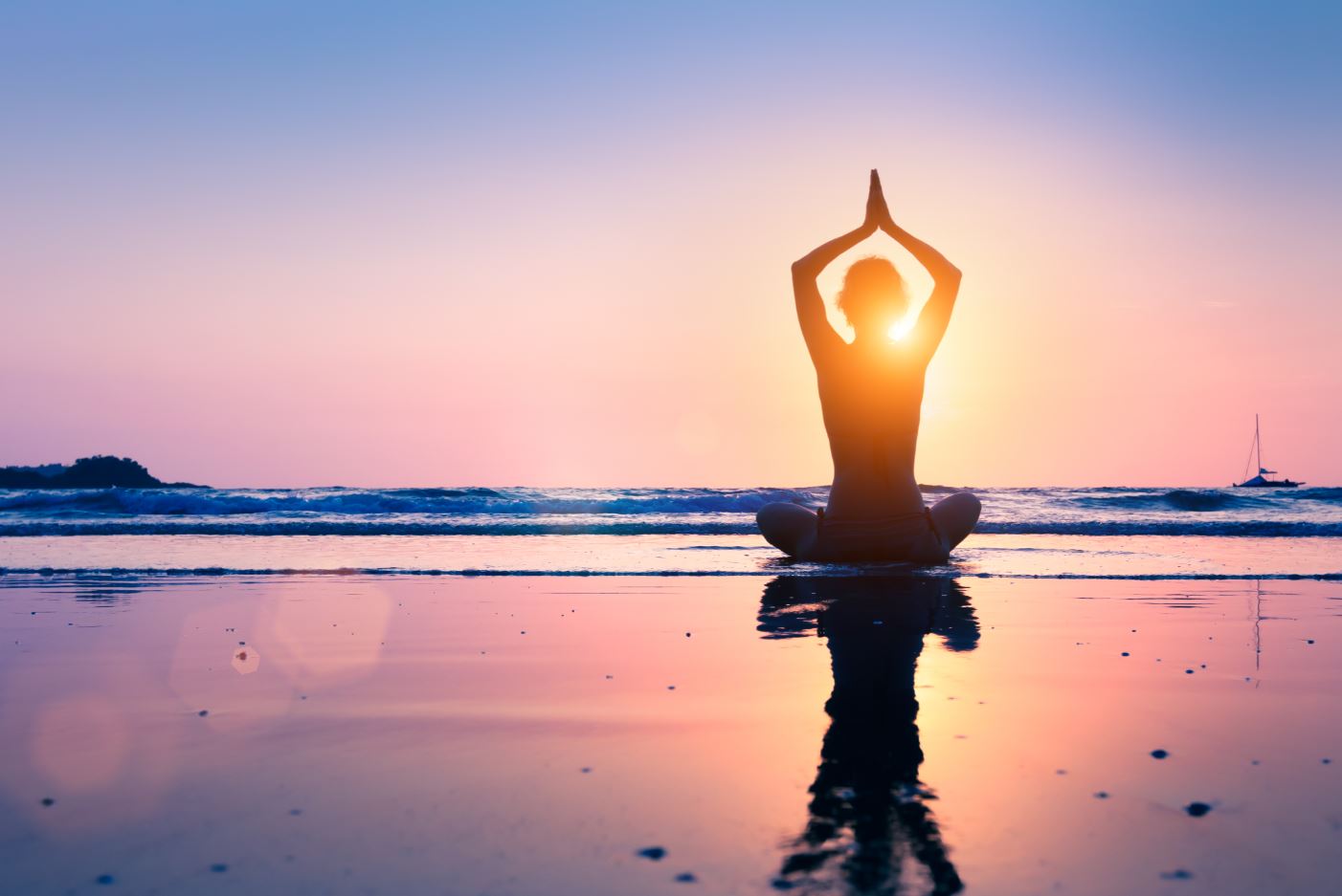 Yoga Girl at Beach Photograph Home Decor Premium Quality Poster Print Choose Your Sizes