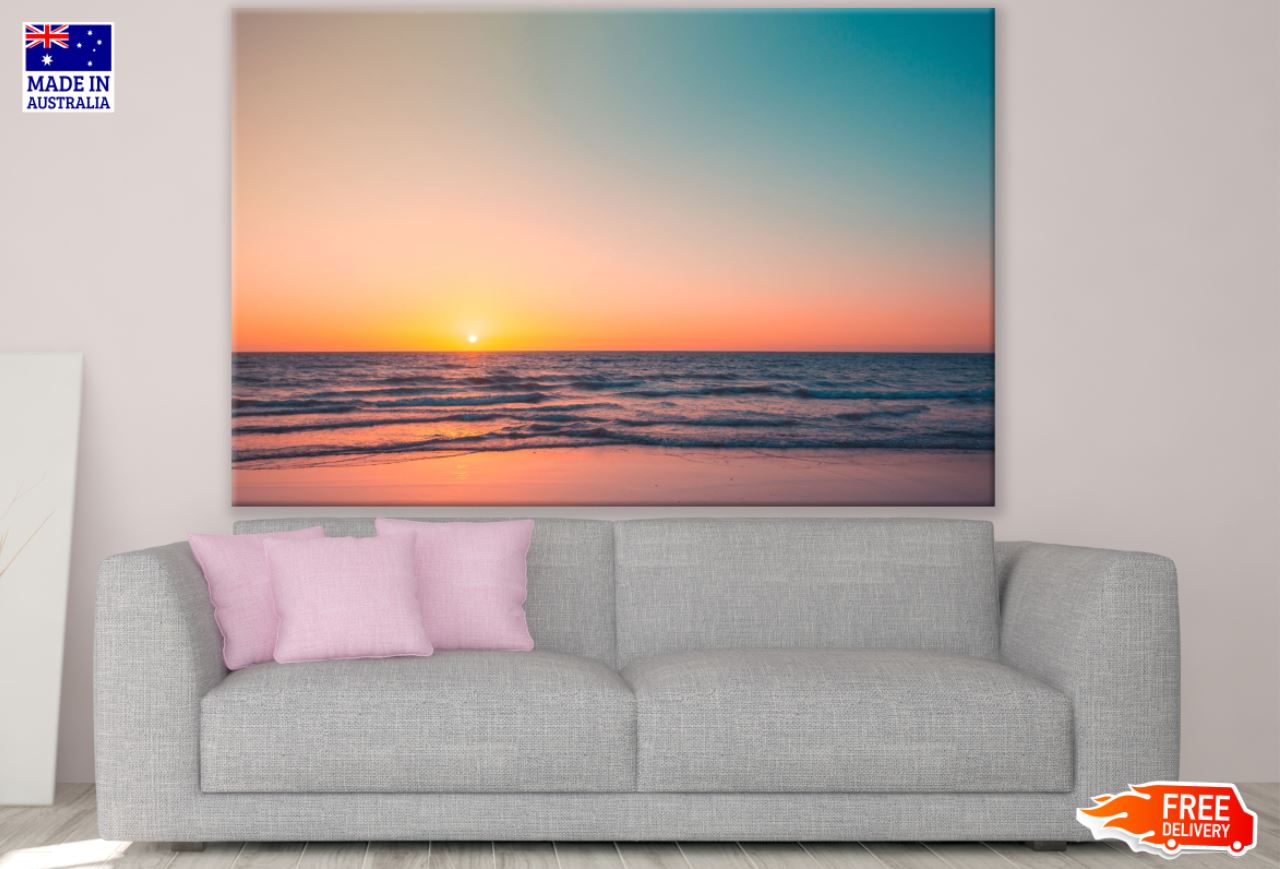 Sea Sunset Scenery Photograph Print 100% Australian Made