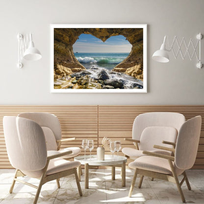 Heart Shaped Cave Scenery Photograph Home Decor Premium Quality Poster Print Choose Your Sizes