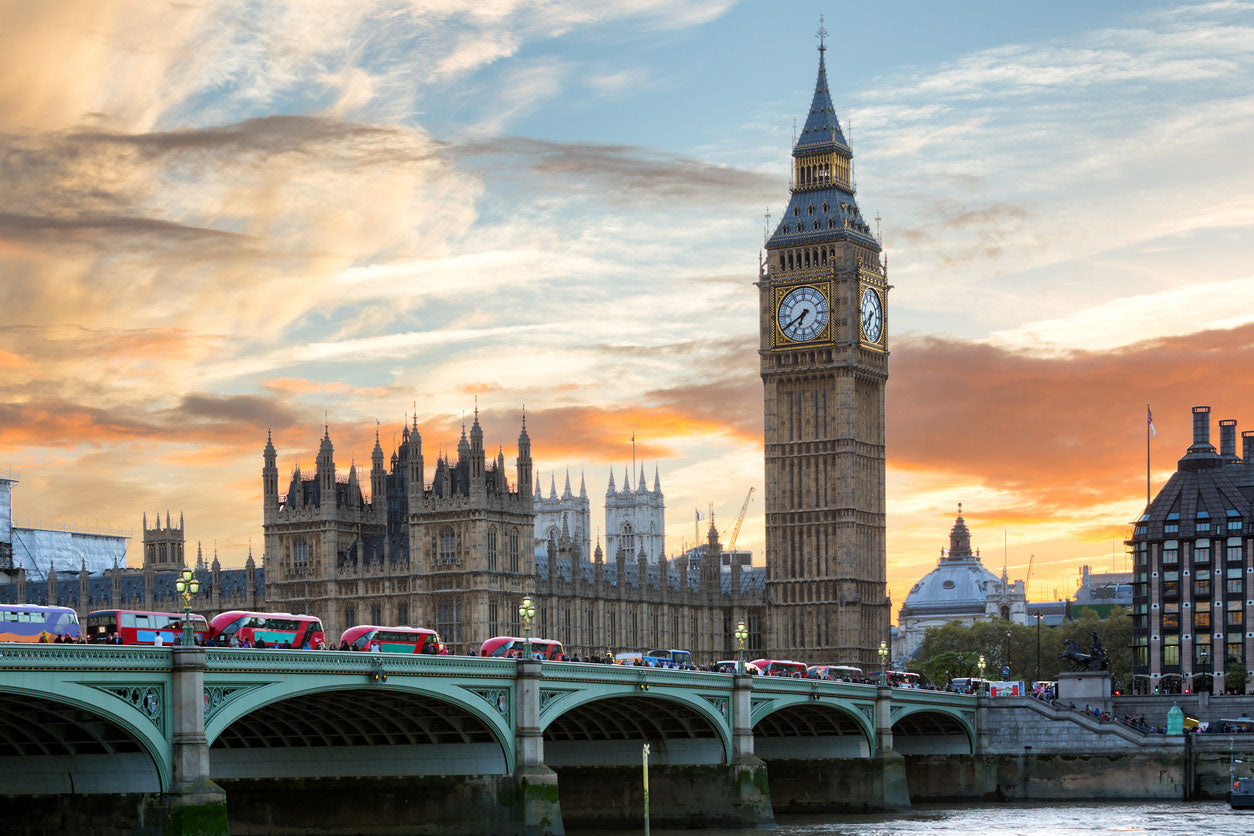 London City Sunrise Photograph Home Decor Premium Quality Poster Print Choose Your Sizes