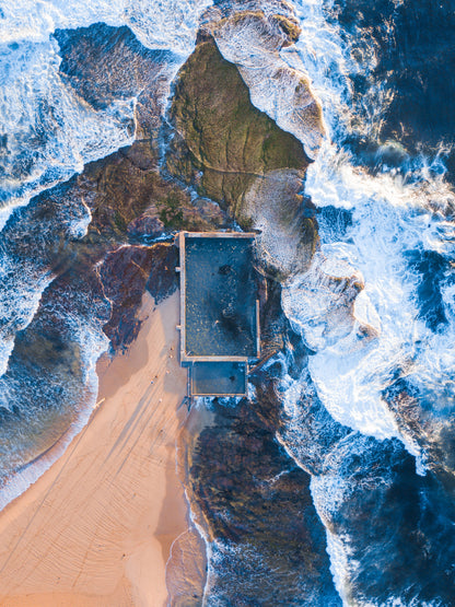 Sea Aerial View Photograph Print 100% Australian Made