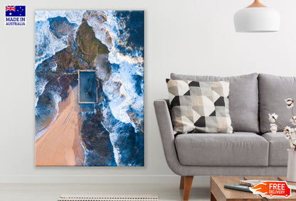 Sea Aerial View Photograph Print 100% Australian Made