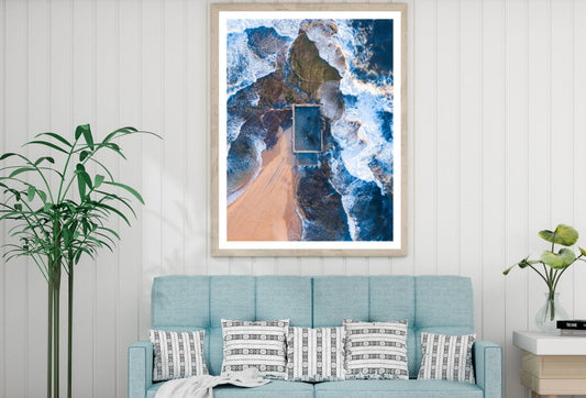 Sea Aerial View Photograph Home Decor Premium Quality Poster Print Choose Your Sizes