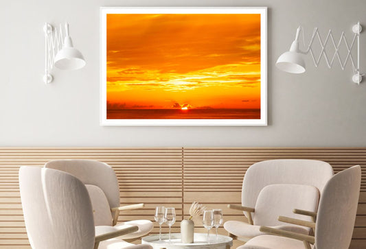 Sunset Sky Scenery Photograph Home Decor Premium Quality Poster Print Choose Your Sizes
