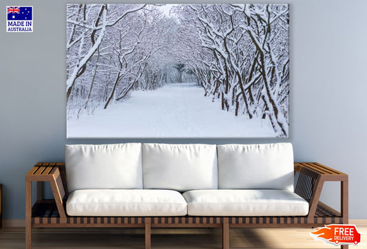 Snow Covered Forest Photograph Print 100% Australian Made