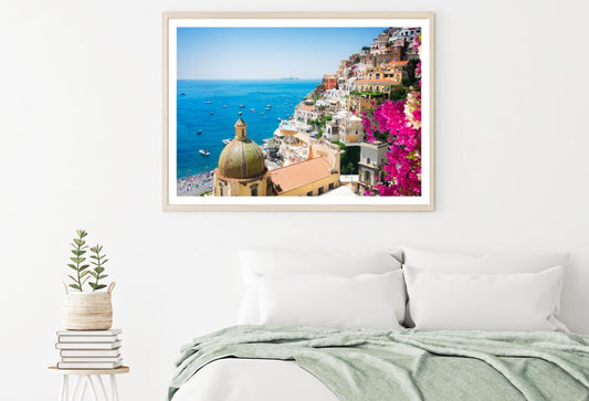 City & Sea Scenery Photograph Home Decor Premium Quality Poster Print Choose Your Sizes