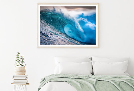 Sea Waves Crashing Photograph Home Decor Premium Quality Poster Print Choose Your Sizes