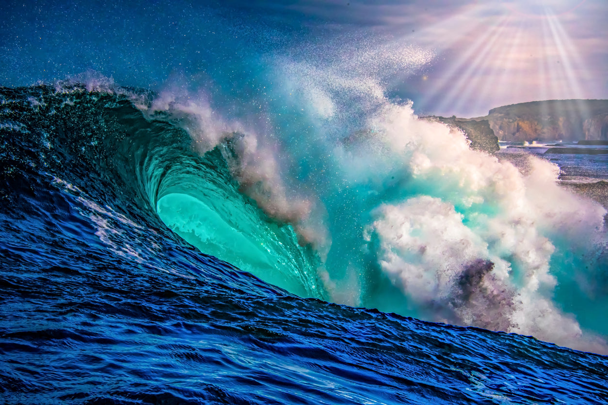 Sea Waves Crashing Photograph Print 100% Australian Made