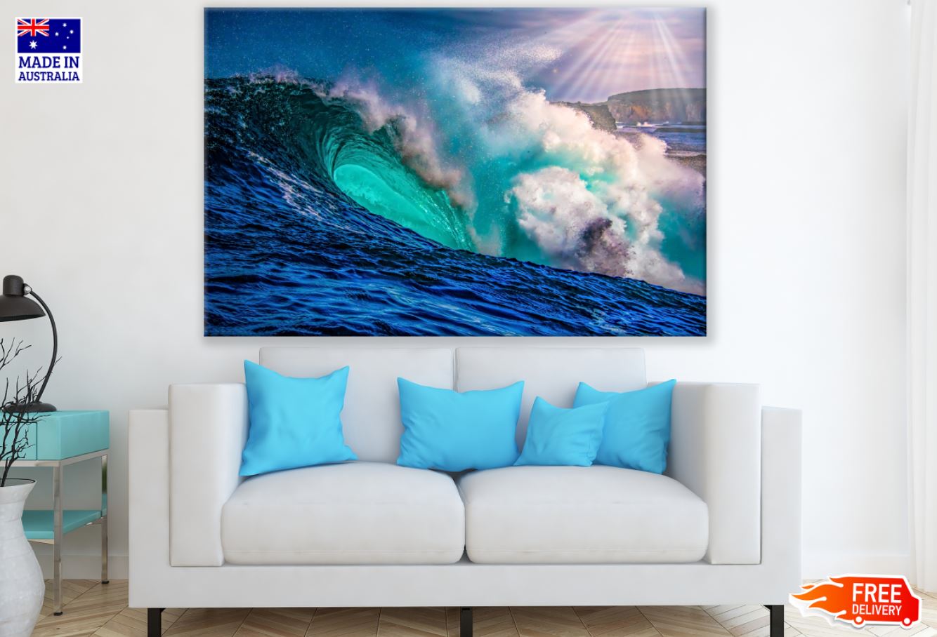 Sea Waves Crashing Photograph Print 100% Australian Made