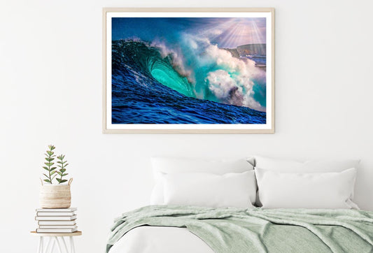 Sea Waves Crashing Photograph Home Decor Premium Quality Poster Print Choose Your Sizes