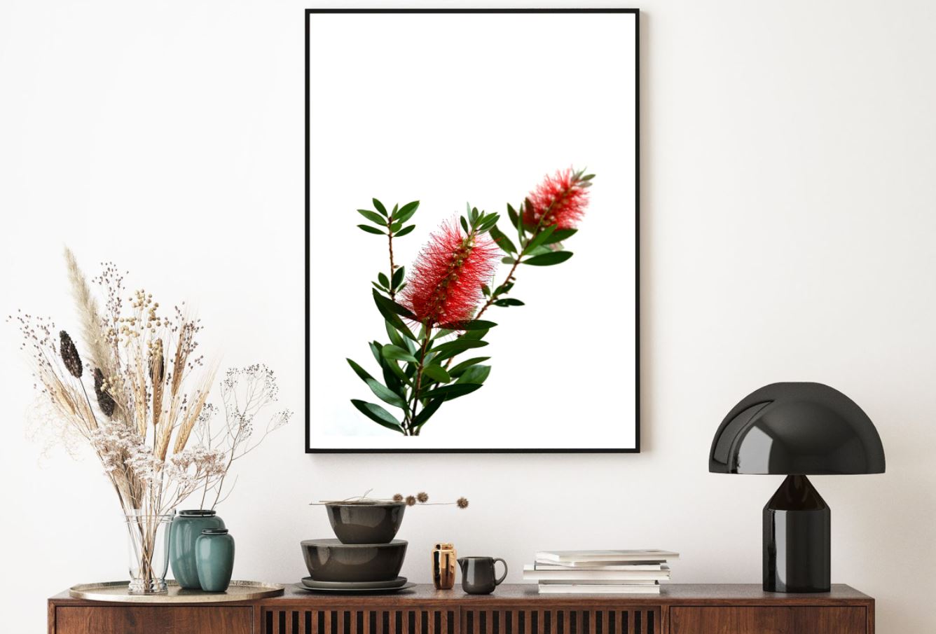 Red Flowers Closeup Photograph Home Decor Premium Quality Poster Print Choose Your Sizes