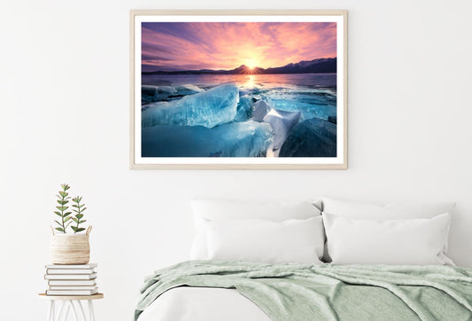 Sea Sunset Scenery Photograph Home Decor Premium Quality Poster Print Choose Your Sizes