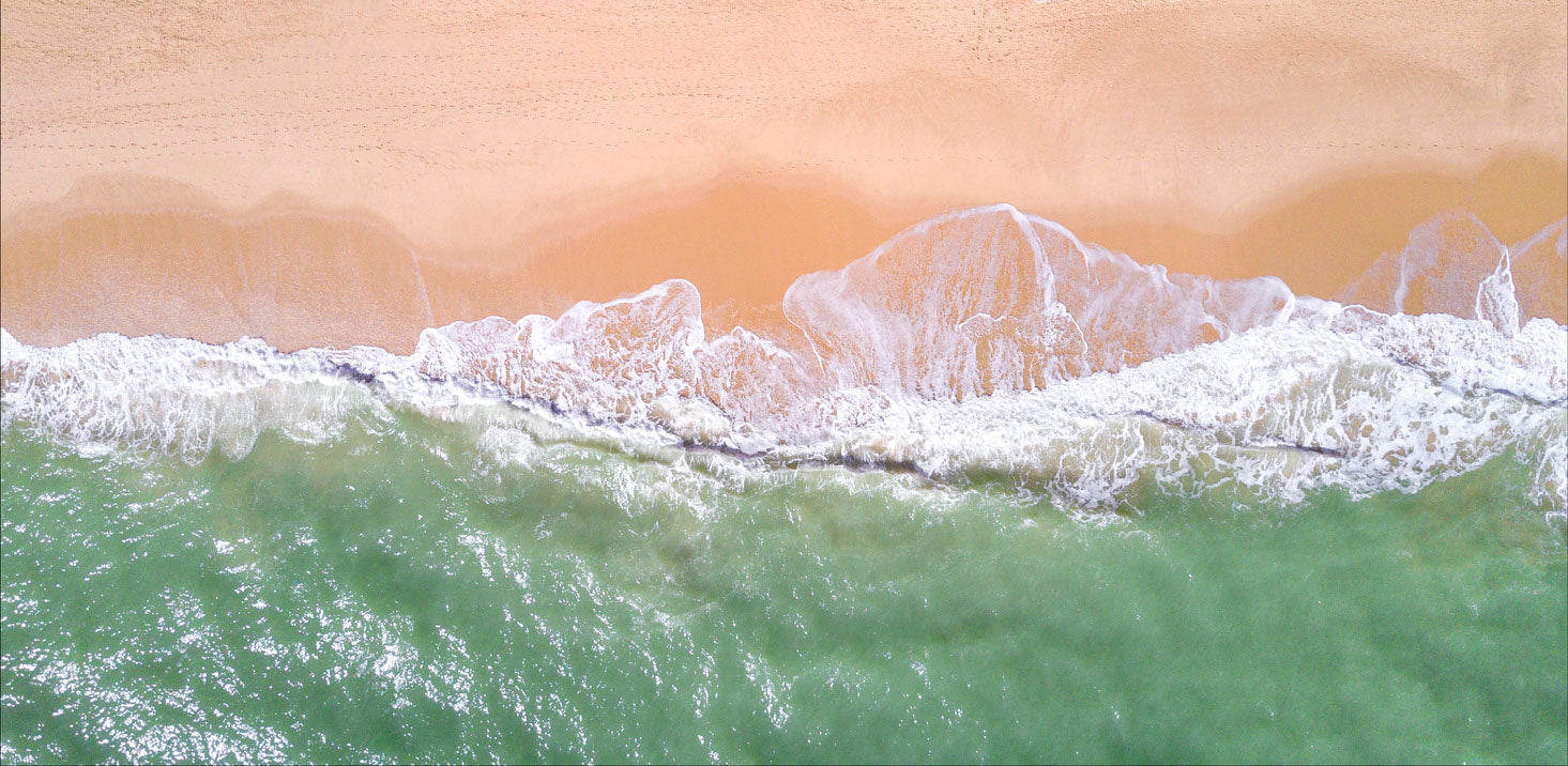 Sea Shore Aerial View Photograph Print 100% Australian Made