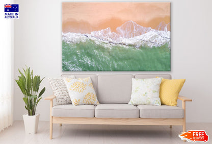 Sea Shore Aerial View Photograph Print 100% Australian Made