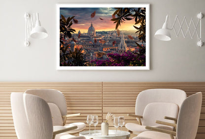 City Sunset Scenery Photograph Home Decor Premium Quality Poster Print Choose Your Sizes