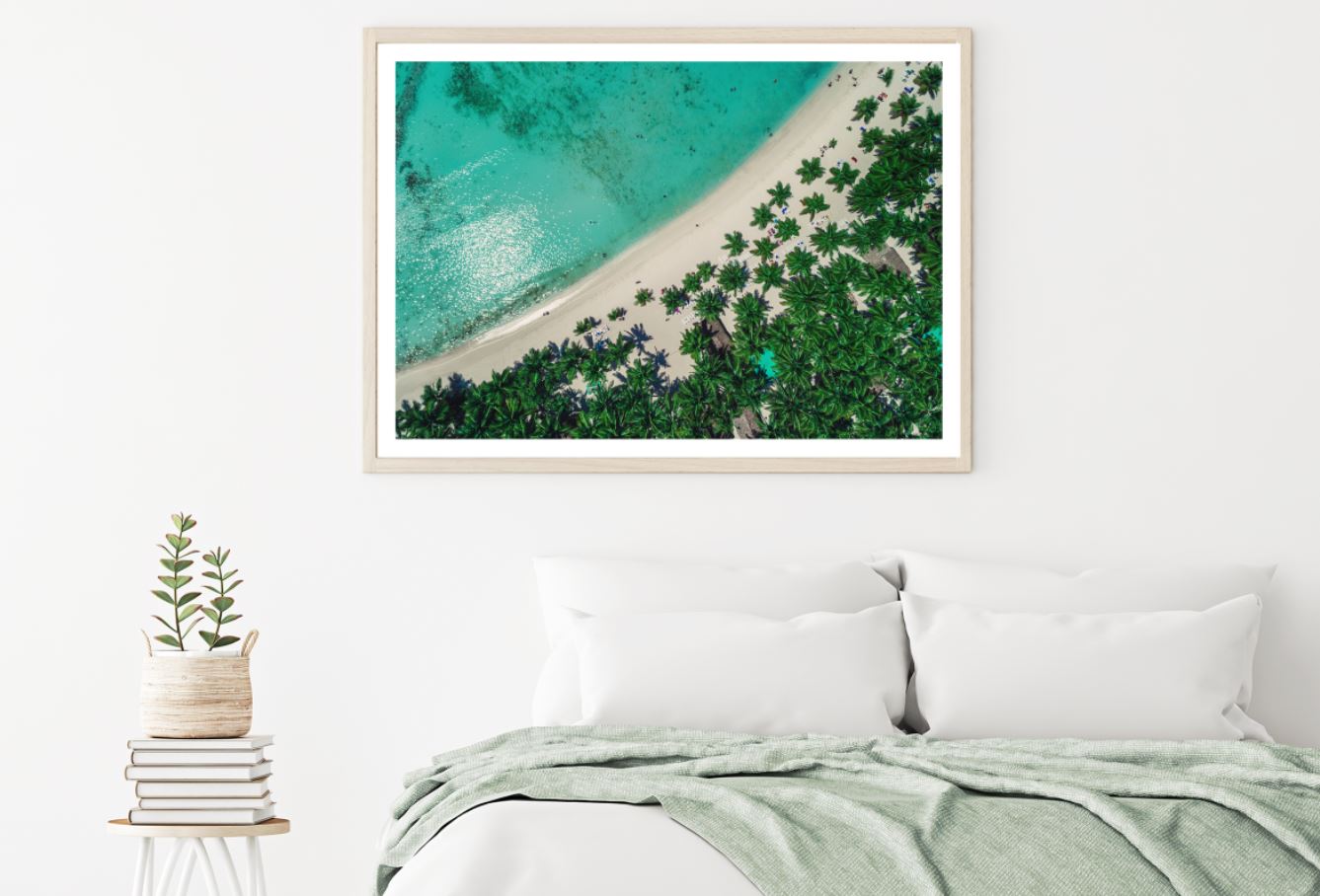 Sea & Palm Tree Forest Aerial Home Decor Premium Quality Poster Print Choose Your Sizes