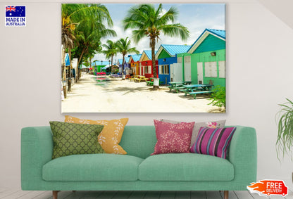 Colorful Beach Houses Photograph Print 100% Australian Made
