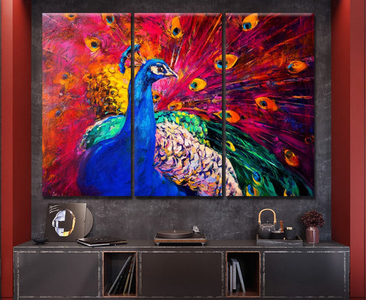 Peacock High Quality print 100% Australian made wall Canvas ready to hang