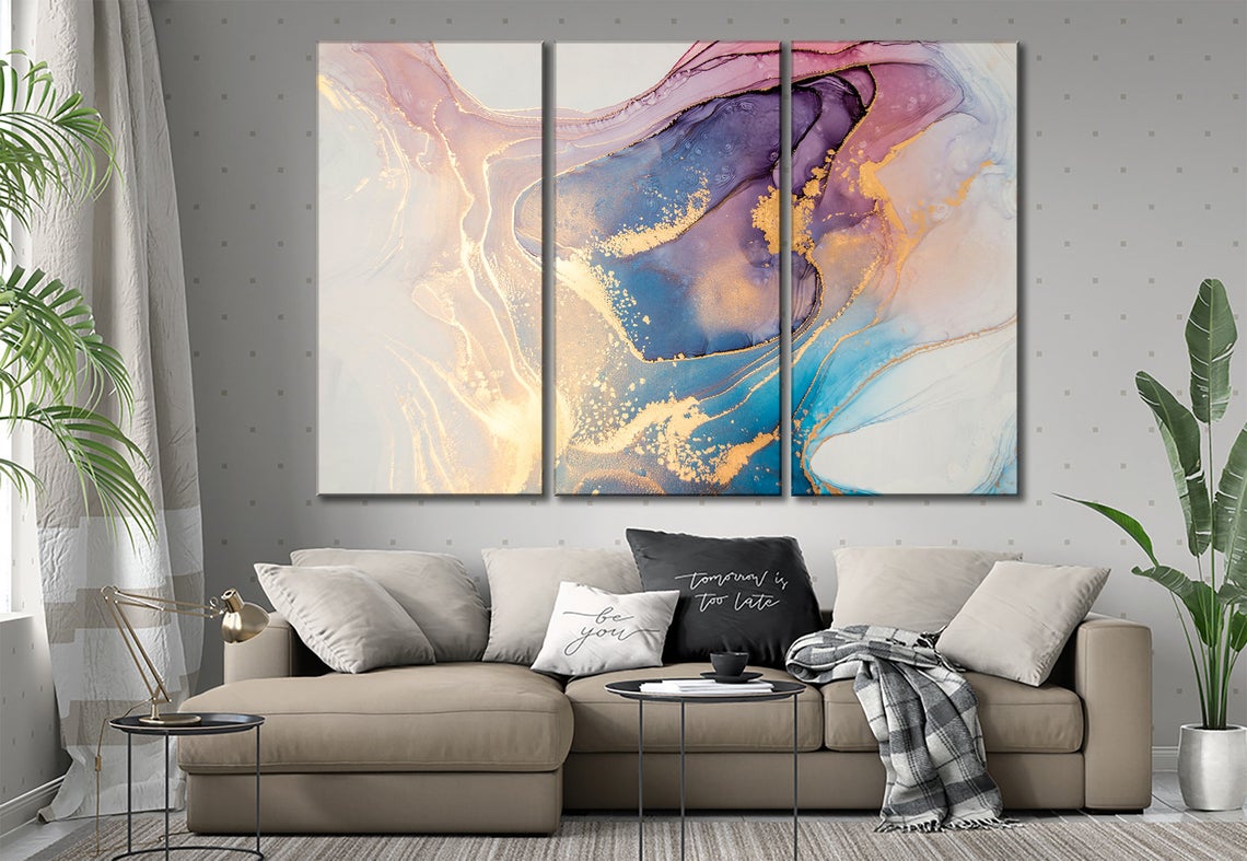 Abstract High Quality print 100% Australian made wall Canvas ready to hang