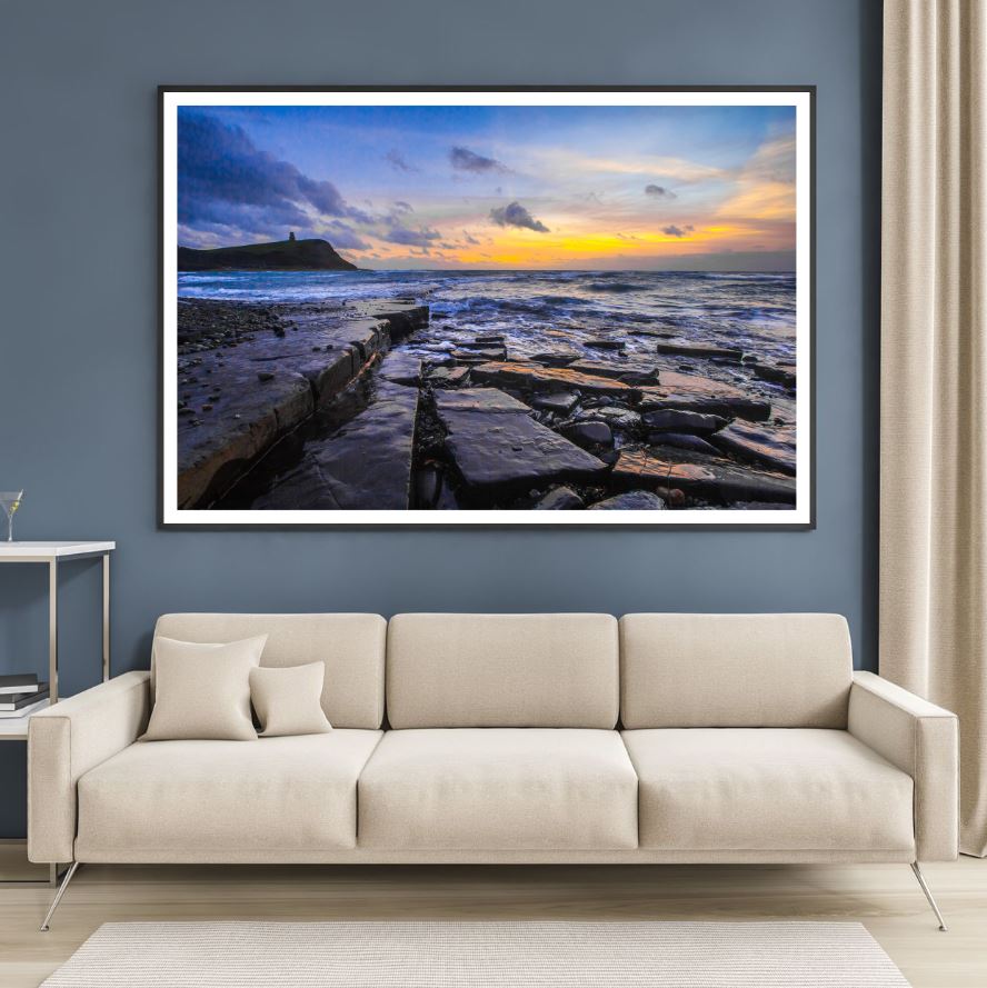 Sea Sunset Scenery Photograph Home Decor Premium Quality Poster Print Choose Your Sizes