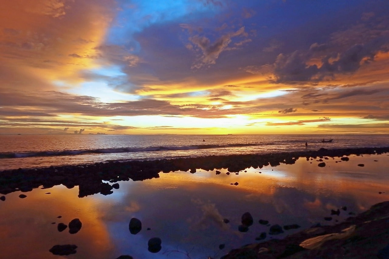 Sea Sunset Scenery Photograph Home Decor Premium Quality Poster Print Choose Your Sizes