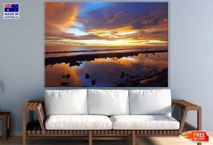 Sea Sunset Scenery Photograph Print 100% Australian Made