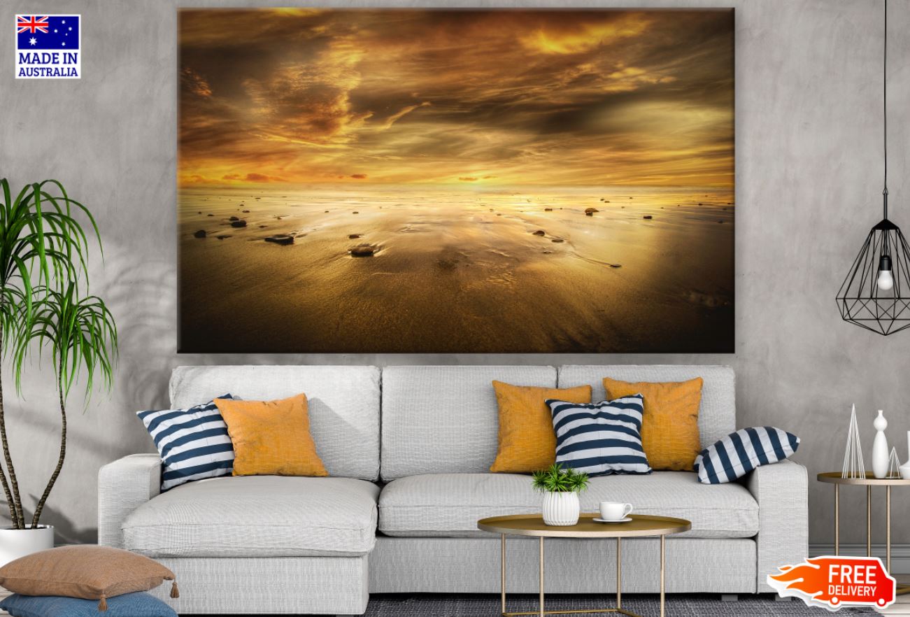 Sea Sunset Scenery Photograph Print 100% Australian Made
