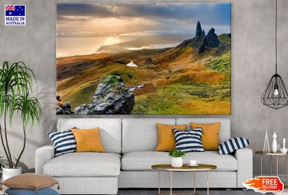 Sunset Over Mountains Photograph Print 100% Australian Made