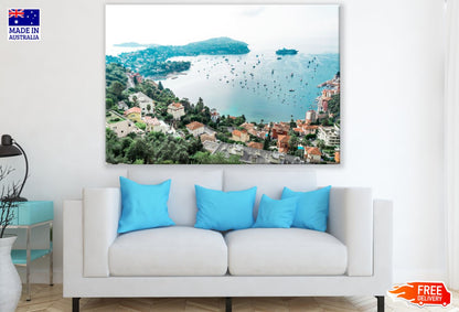 Sea & Village Sky View Photograph Print 100% Australian Made