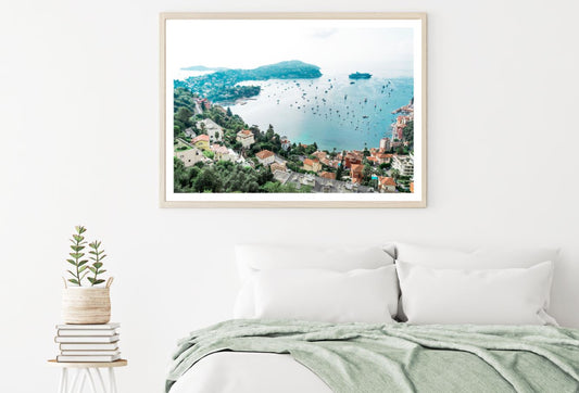 Village Near Sea Sky View Photograph Home Decor Premium Quality Poster Print Choose Your Sizes