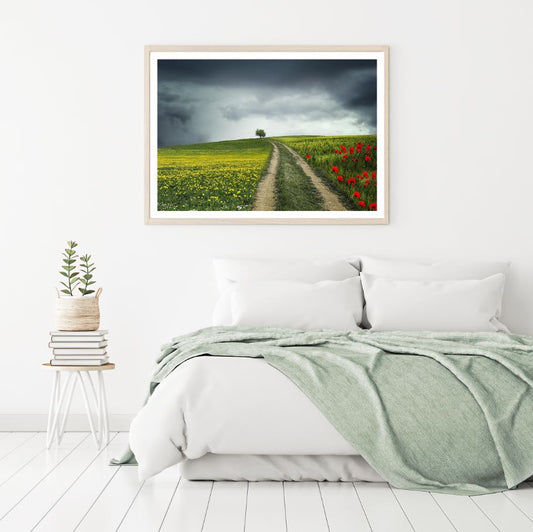 Flower Field Scenery Photograph Home Decor Premium Quality Poster Print Choose Your Sizes