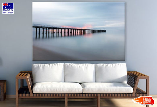 Bridge Over Misty Sea Photograph Print 100% Australian Made