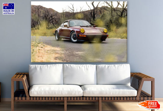 Vintage Car on Road Photograph Print 100% Australian Made