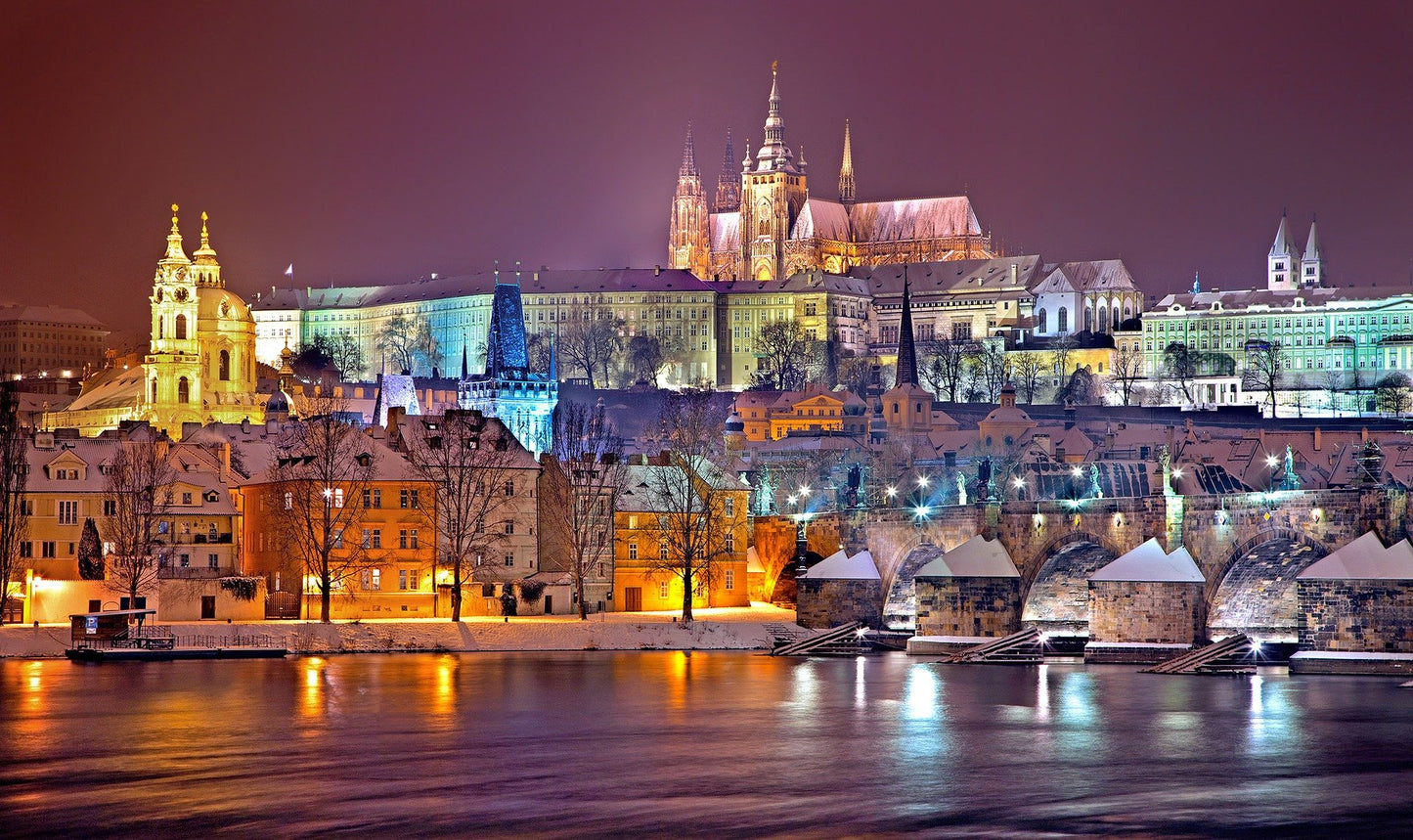 Night City Scenery Photograph Home Decor Premium Quality Poster Print Choose Your Sizes