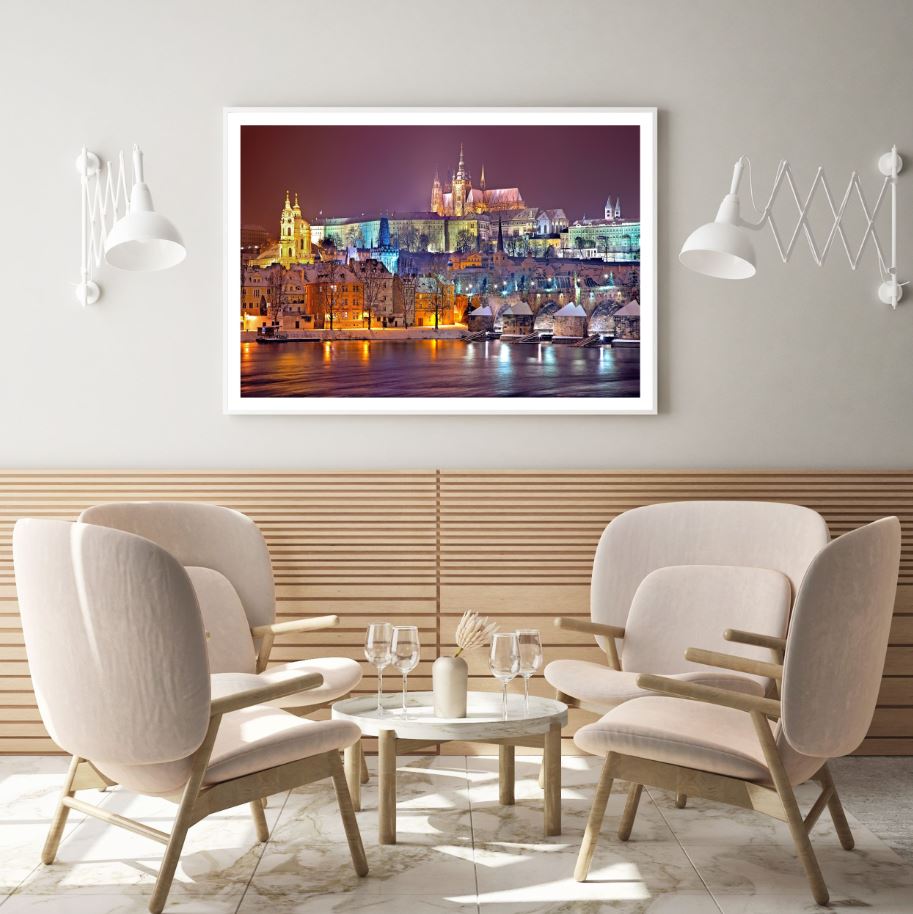 Night City Scenery Photograph Home Decor Premium Quality Poster Print Choose Your Sizes